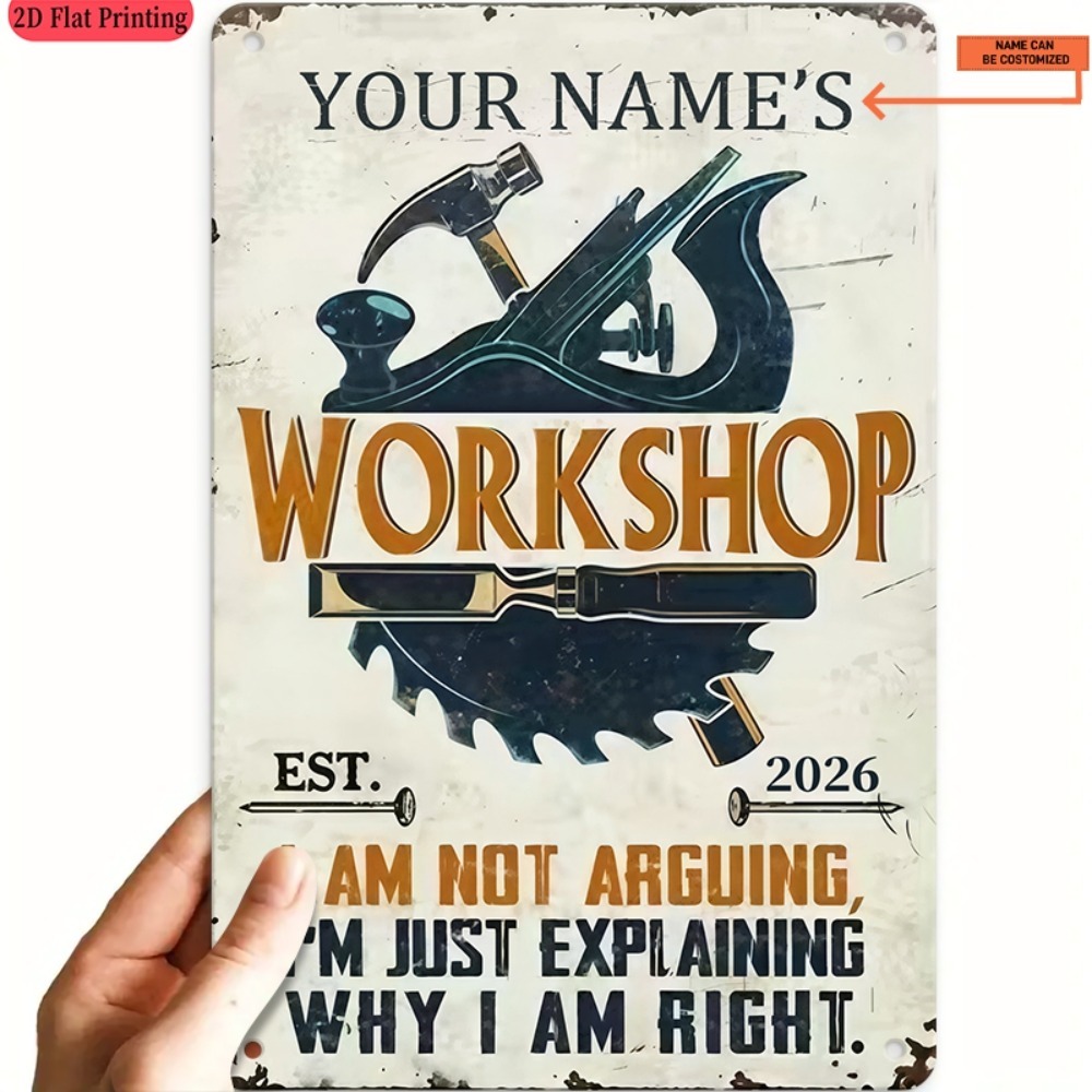 Workshop Tools With Name - [2D Flat] 1pc Custom Name Workshop