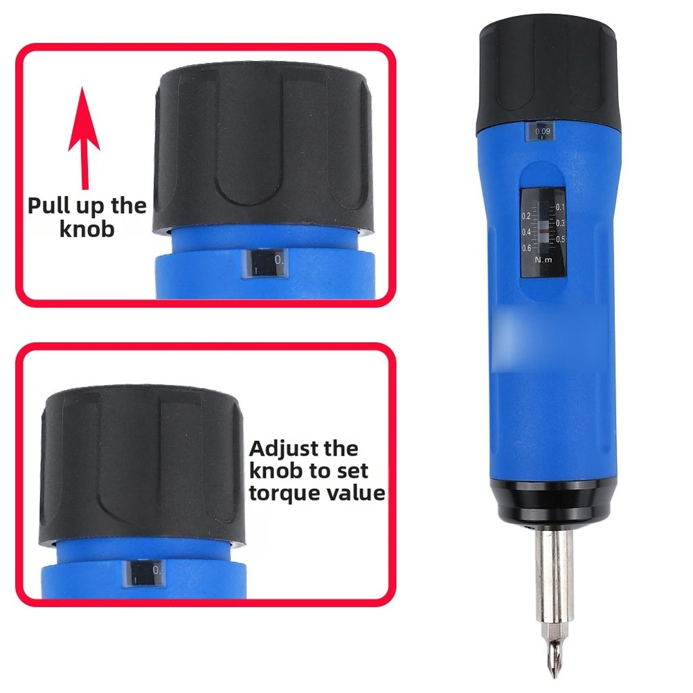 Workshop Hand Tools And Equipment - Adjustable Preset Torque Screwdriver With 4