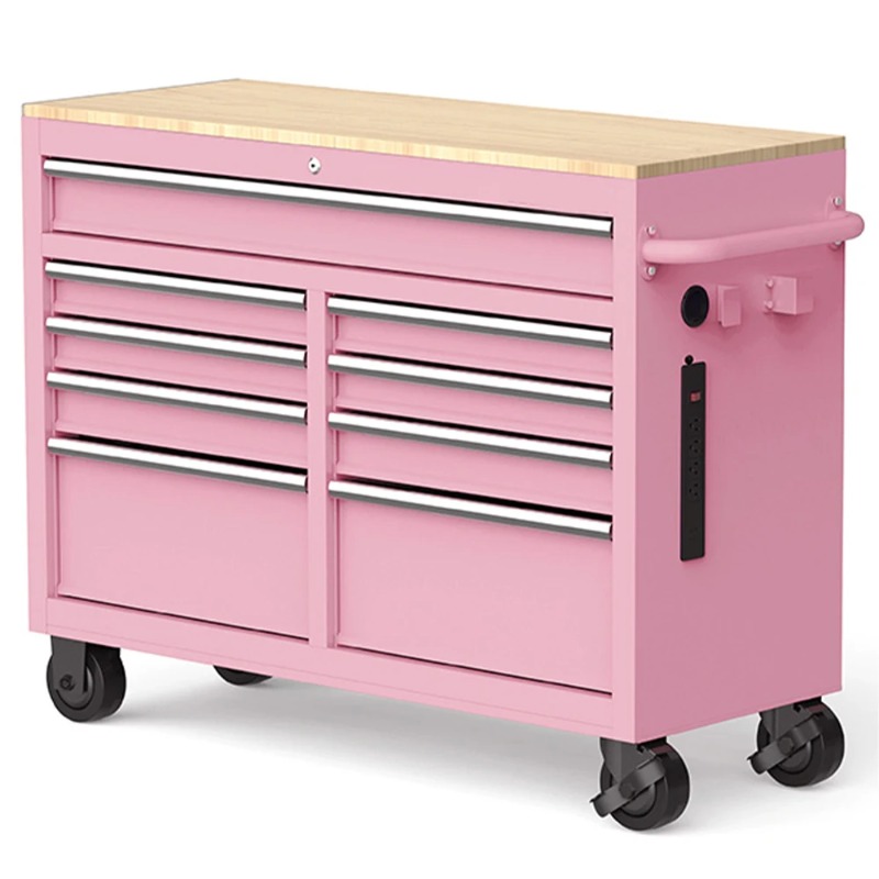 Tools Use In Workshop - BlackTool Chest on Wheels 46-Inch 9-Drawer