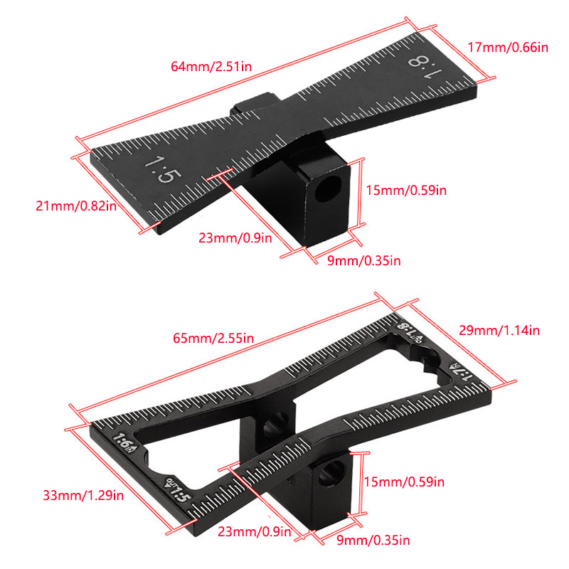 2Pcs Dovetail Marker Guide, Do - Dovetail Marking Guide recension och pris
