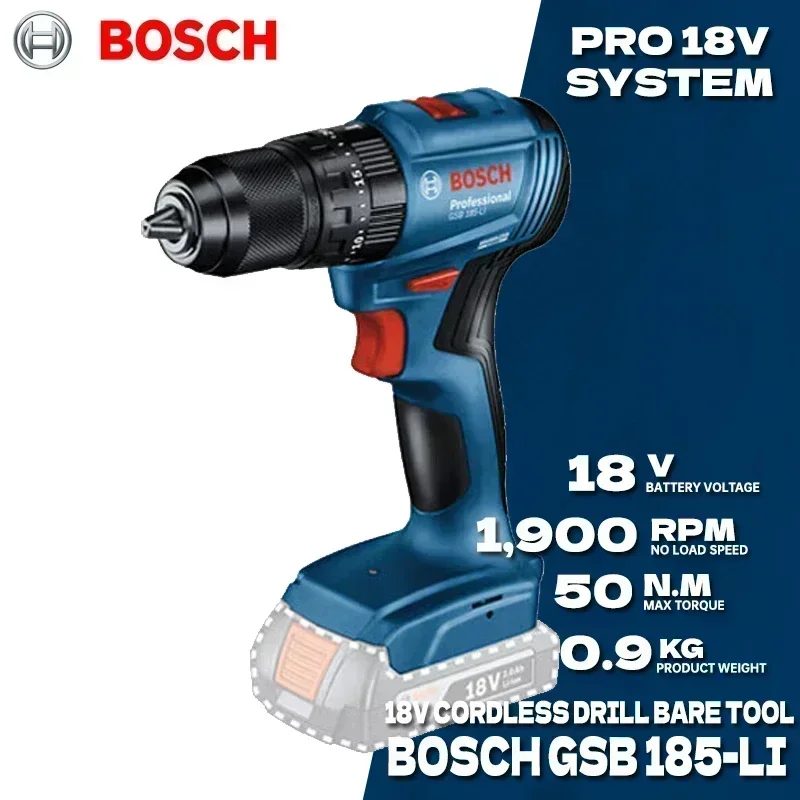Bosch GSB 185-LI 18V Cordless  - Bosch Drill Gsb 18V recension och pris