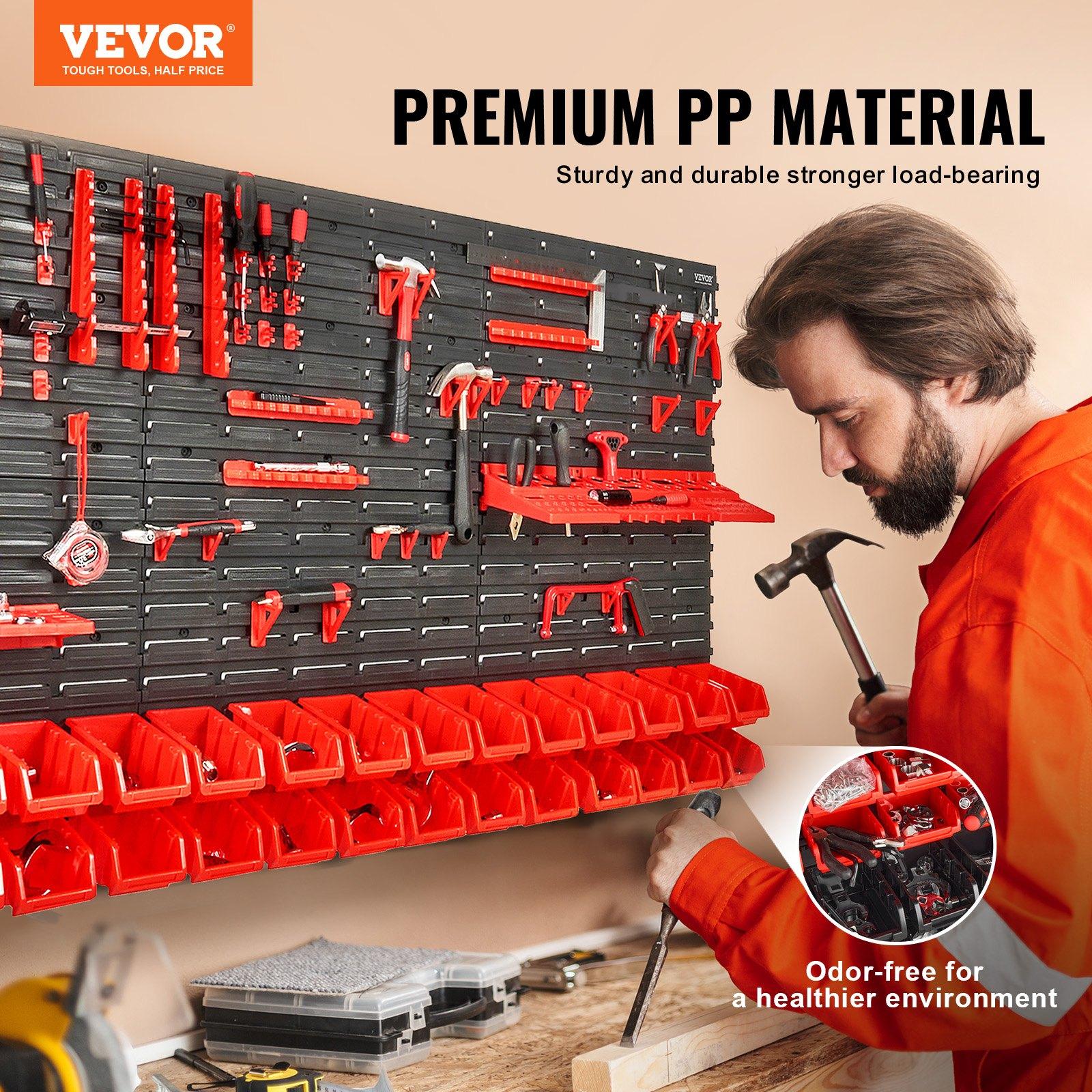 Wall Mounted 30-Bin Plastic Pa - Workshop Tools Organizer recension och pris