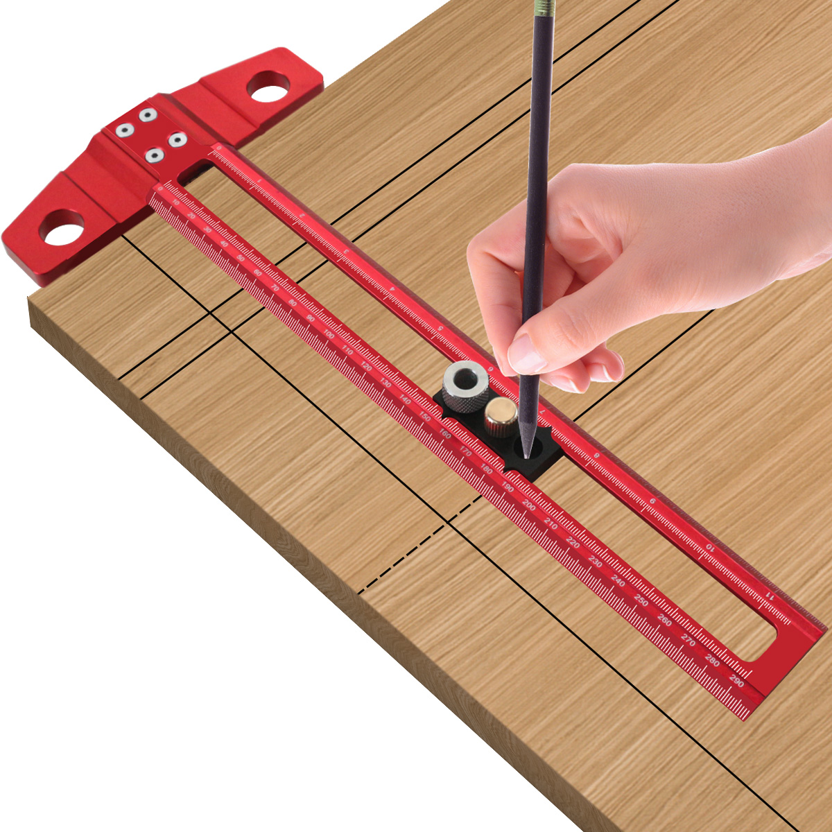 2 in 1 Woodworking Drilling Po - Dovetail Marking Guide recension och pris