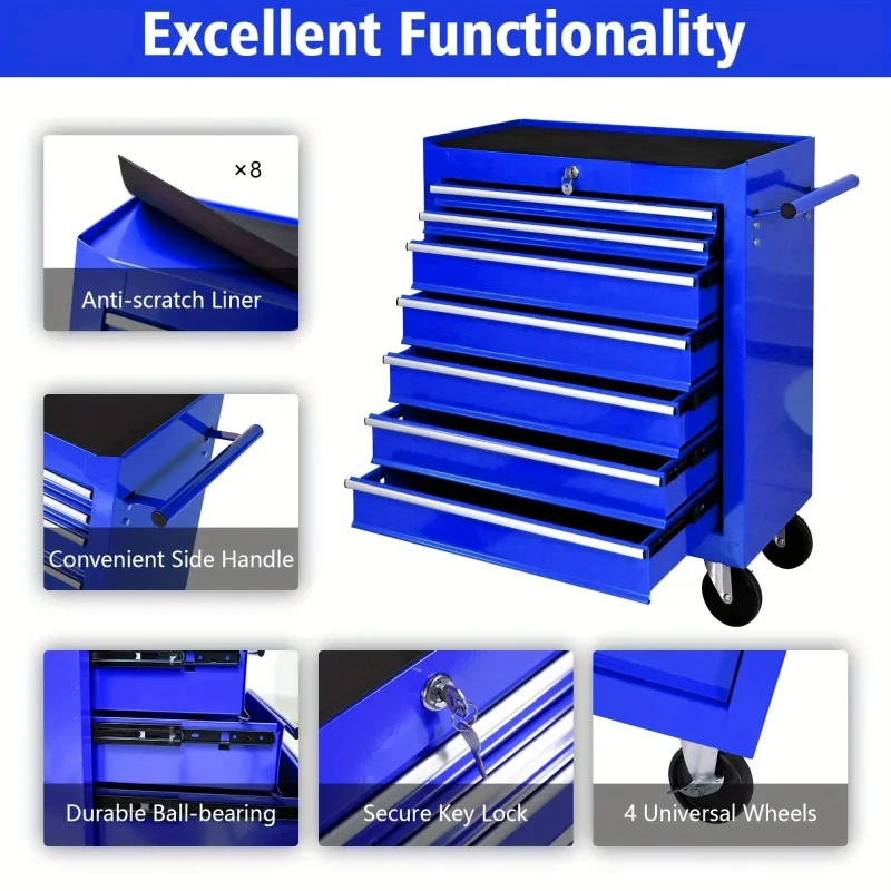 7 Drawers Blue Multifunctional - Tools At Workshop recension och pris