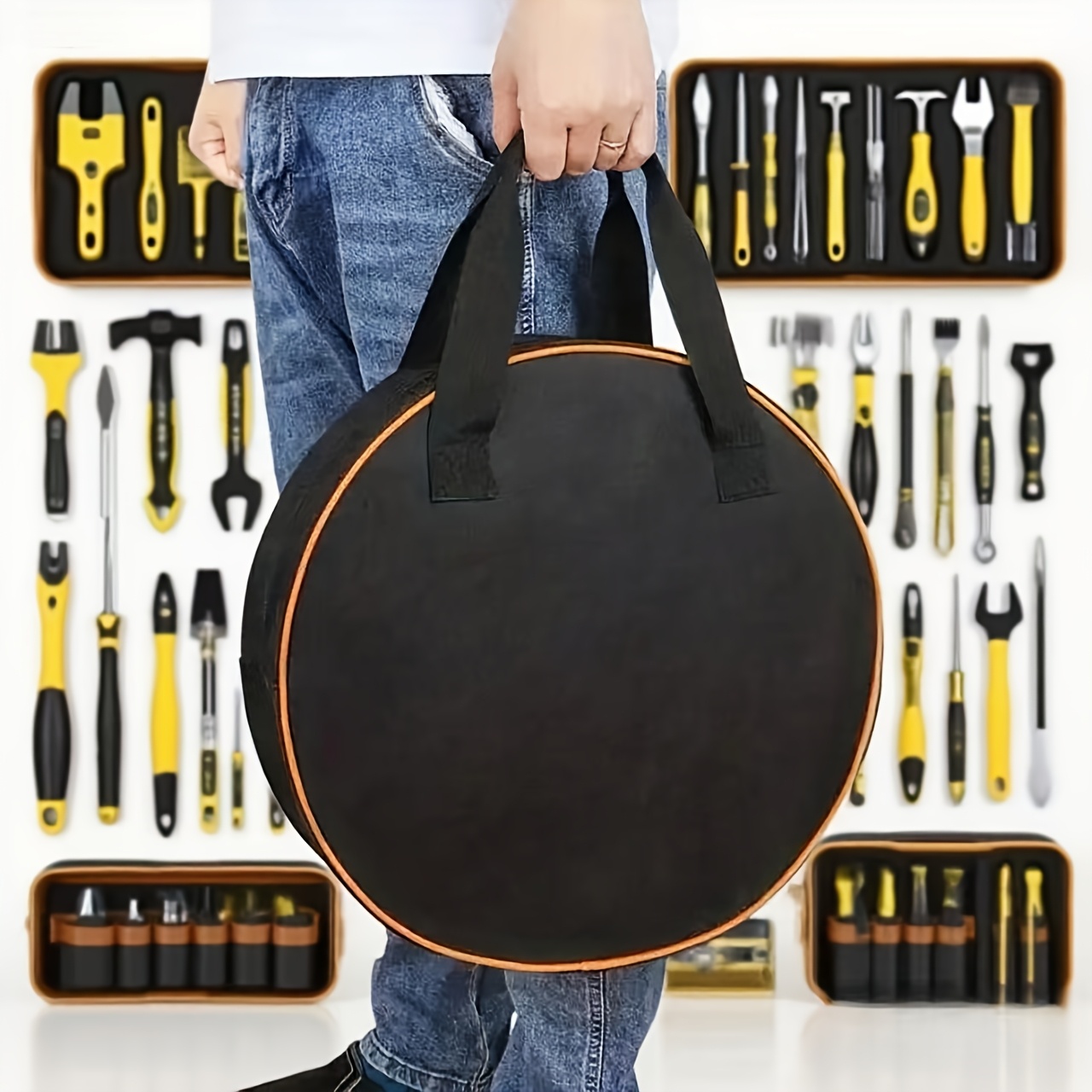 1-Piece Round Tool Storage Bag - Workshop Tools Organizing recension och pris