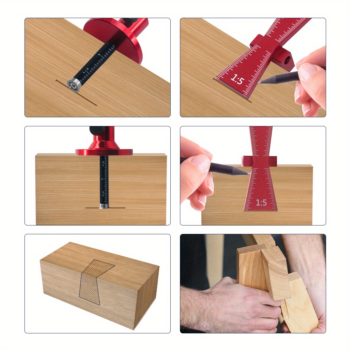 Bearing Wheel Cutter for Soft  - Dovetail Marking Guide recension och pris