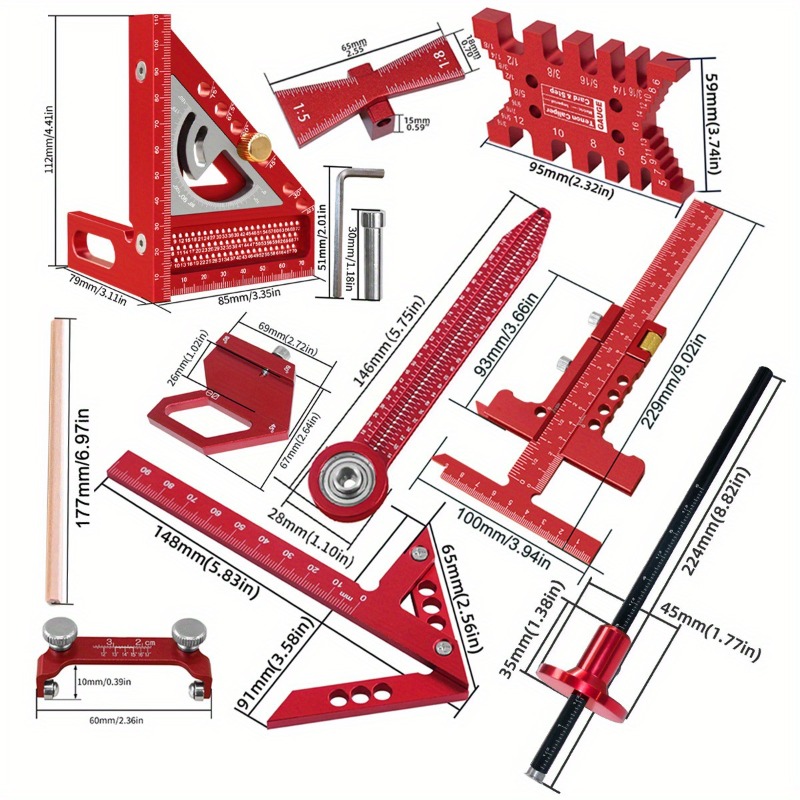 Workshop Carpenter Square Set  - Workshop Joinery Tools recension och pris
