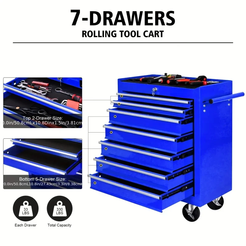 7 Drawers Blue Multifunctional - Tools At Workshop recension och pris