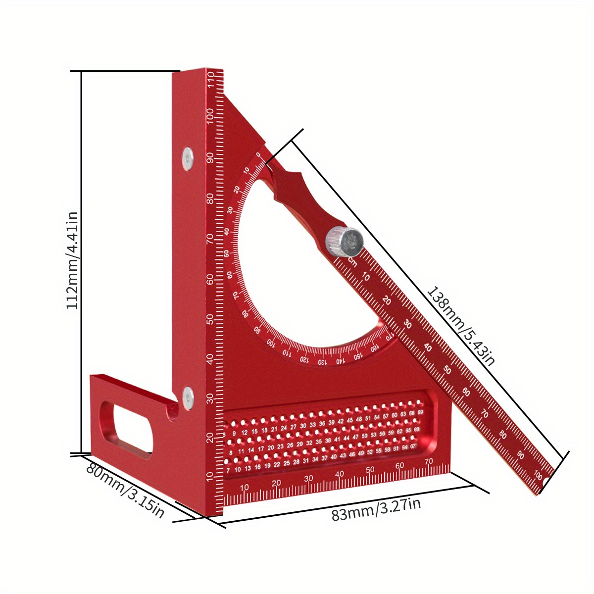 3D Adjustable Carpentry Square - Dovetail Marking Guide recension och pris