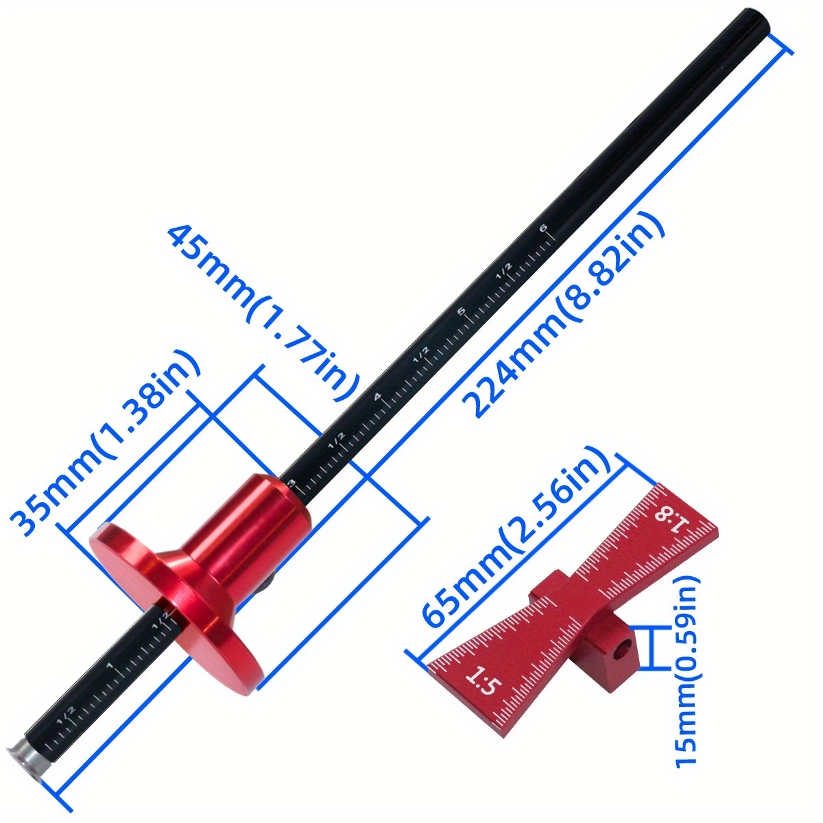 Wheel Marking Gauge Dovetail J - Dovetail Marking Guide recension och pris