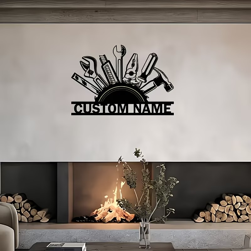 Custom Metal Tool Wall Art - P - Workshop Tools With Name recension och pris